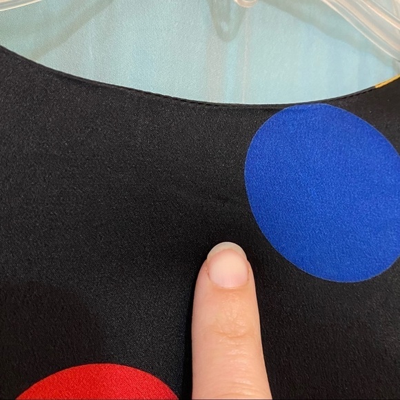 Vintage Silk Polka Dot Roberto Quaglio Blouse Sz 38 Small - Picture 7 of 10